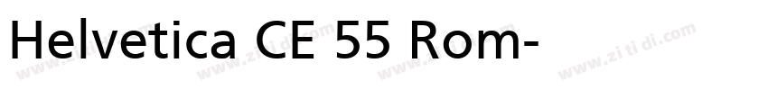 Helvetica CE 55 Rom字体转换